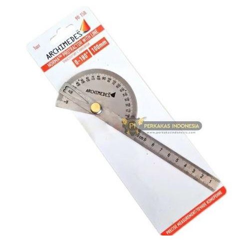 

,,,,,,,] Penggaris Busur Protractor Stainless 10 CM Alat Garisan Pengukur