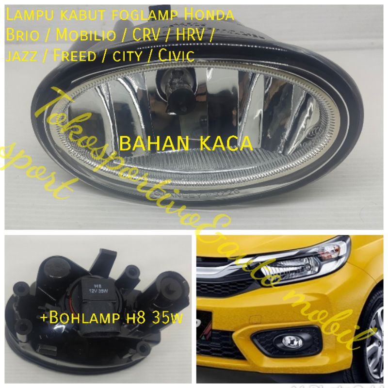 Lampu kabut foglamp Honda Brio Mobilio HRV CRV jazz Freed city Civic
