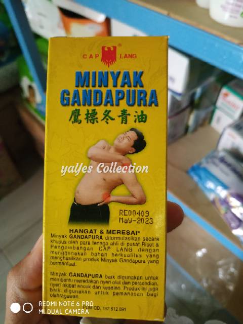 Minyak Gandapura wintergreen oil 60 ml 30ml gandapuro hangat nyeri otot keseleo encok cap lang obat