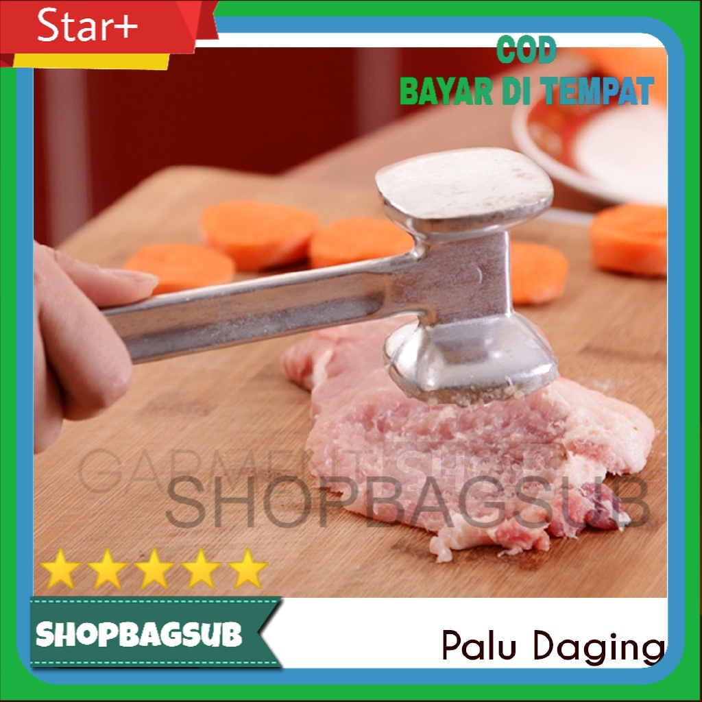 Palu Daging Alat Gepuk Pelunakan Daging Kuat Bagus