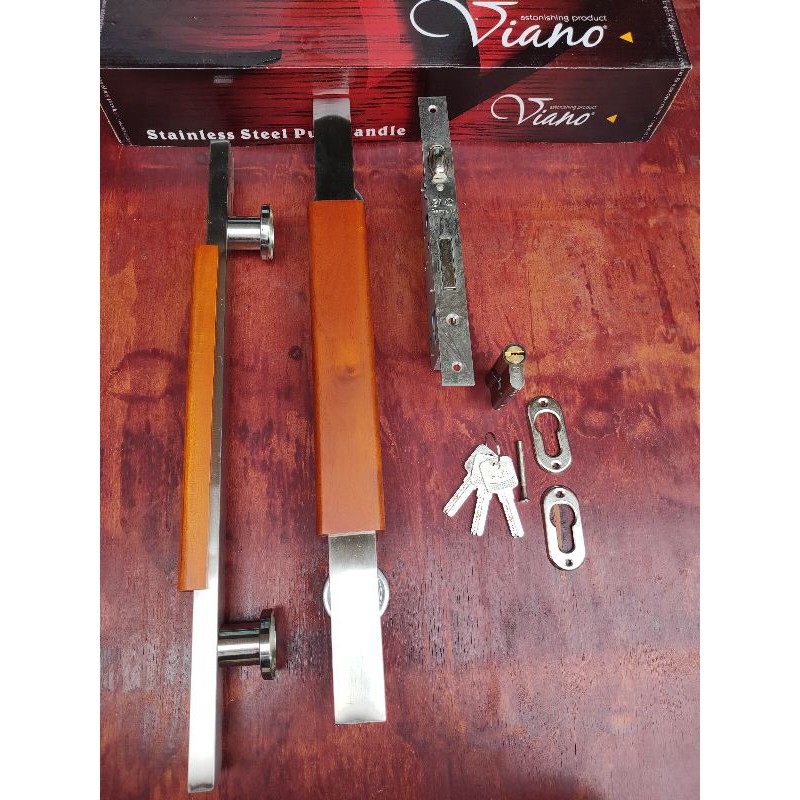 Handle pintu komplit dengan body pelor