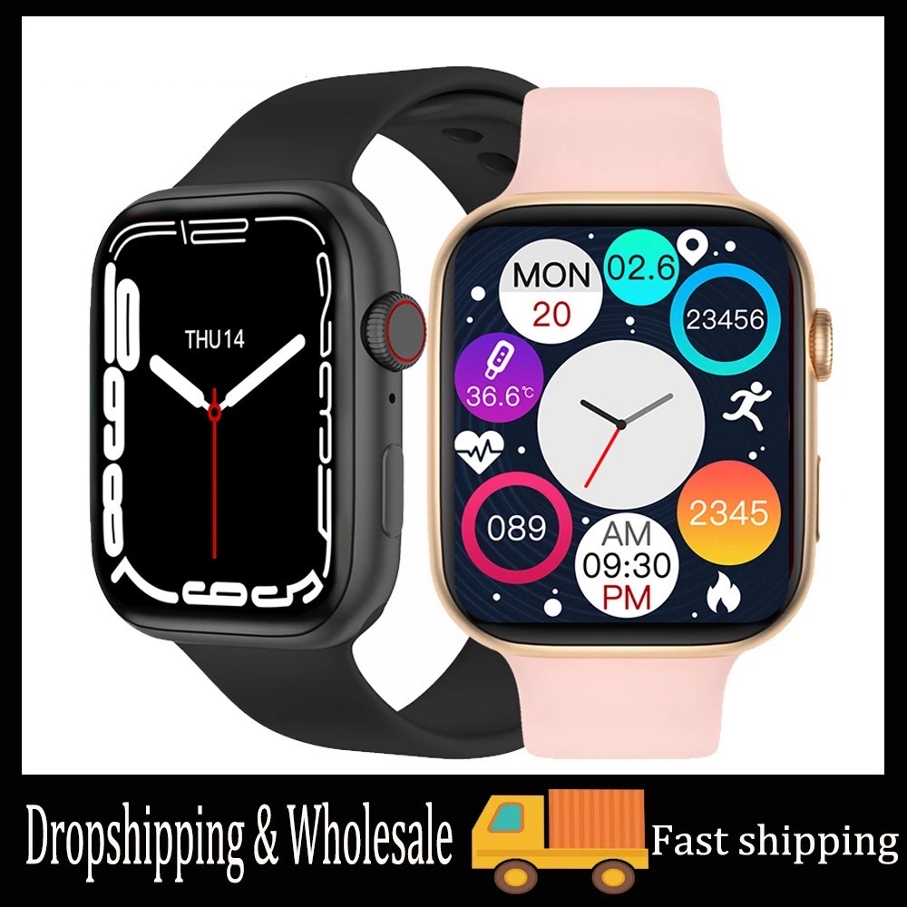 Smart Watch Jam Tangan Pintar 7 Panggilan Bluetooth Wajah DIY Seri I7 PRO 7 Jam Tangan Pintar Pria Wanita Olahraga Detak Jantung Wallpaper Kustom FREE GIFT A1001