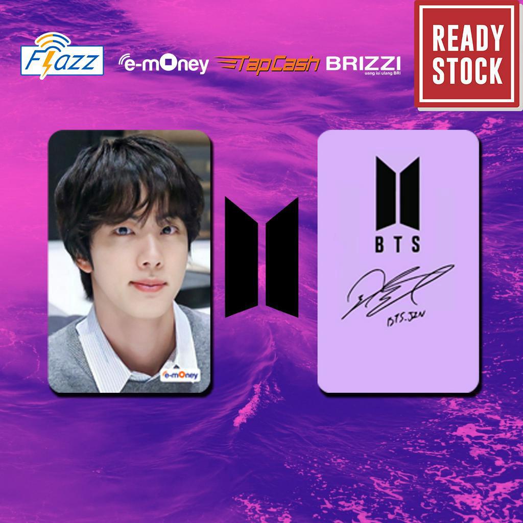 Emoney mandiri flazz bca gen 2 brizzi tapcash custom BTS MEMBER SIGNATURE kartu e toll free edit 1 sisi atau 2 sisi cocok untuk komunitas dan souvenir