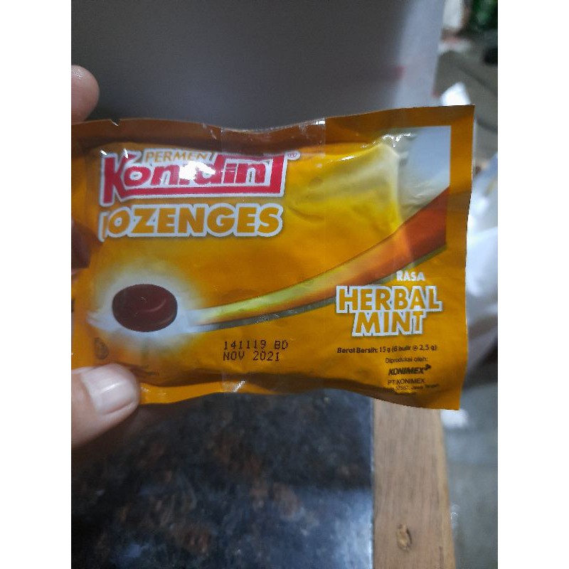 

PERMEN KONIDIN LOZENGES rasa herbal mint 15g