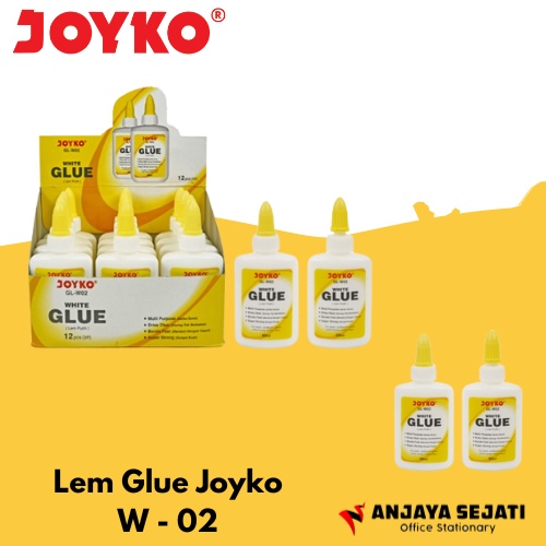 

Lem Glue Joyko W-02 | Lem Perekat | Perlusin (isi 12pcs)