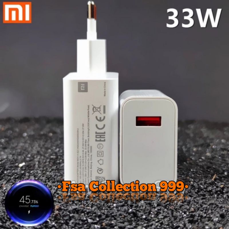 Power Adapter Kepala Charger Xmi 33W MDY-11EZ Turbo charge Rdmi 9 10 10C Note 7 Pro/8 Pro/9T/ 10T/Poco M3 Pro/M4 Pro/X2 Pro/X3 Pro.