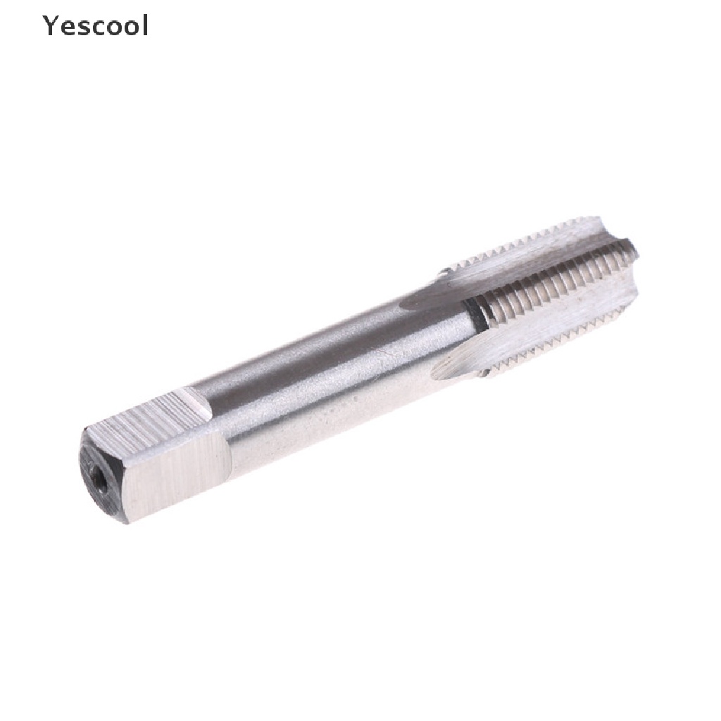 Yescool 1 / 8-27 HSS NPT Taper Pipa Keran Bahan Baja Kecepatan Tinggi