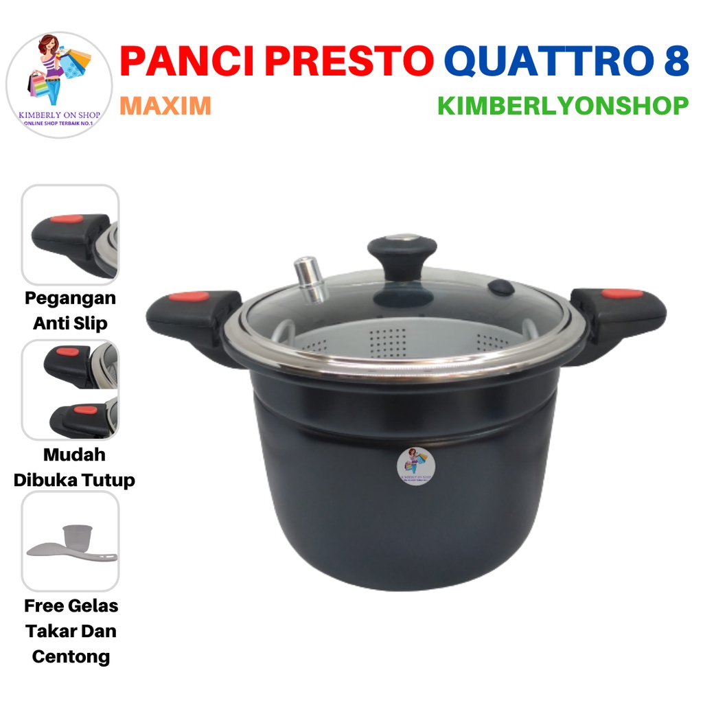 Panci Presto Maxim Quattro 8 Plus