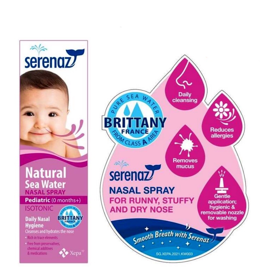 Original serenaz nasal spray baby dewasa adult bayi