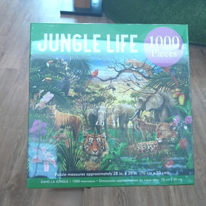 RSPS Buku Impor 1000 Pieces Jungle Life 1000 pieces Jigsaw Puzzle
