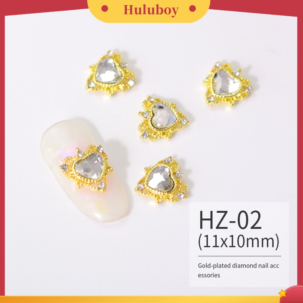 Huluboy Huluboy♡ 10pcs Ornamen Glitter Kuku Tahan Lama Untuk Membuat Perhiasan