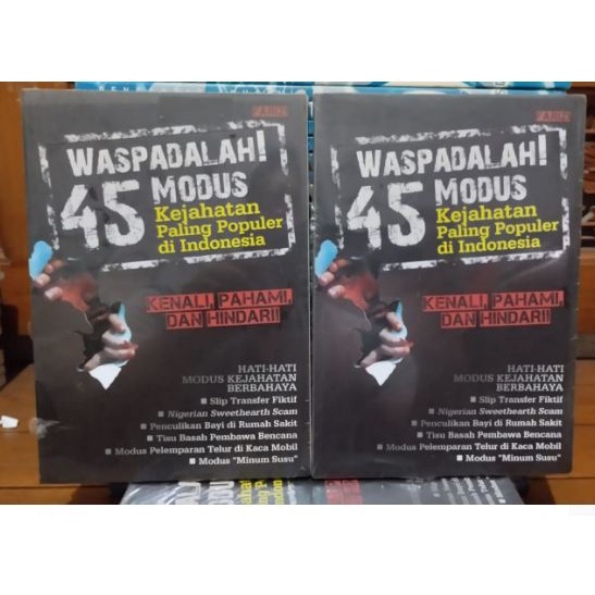 Buku Waspadalah 45 Modus Kejahatan Paling Populer di Indonesia