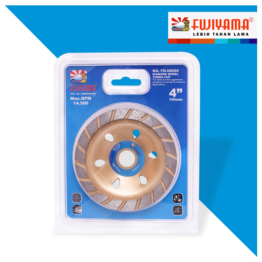 FUJIYAMA Diamond Wheel Turbo Cup 4 inch