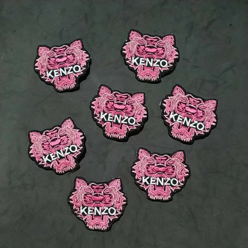 Iron Patch Kenzo Tiger Pink Medium Size