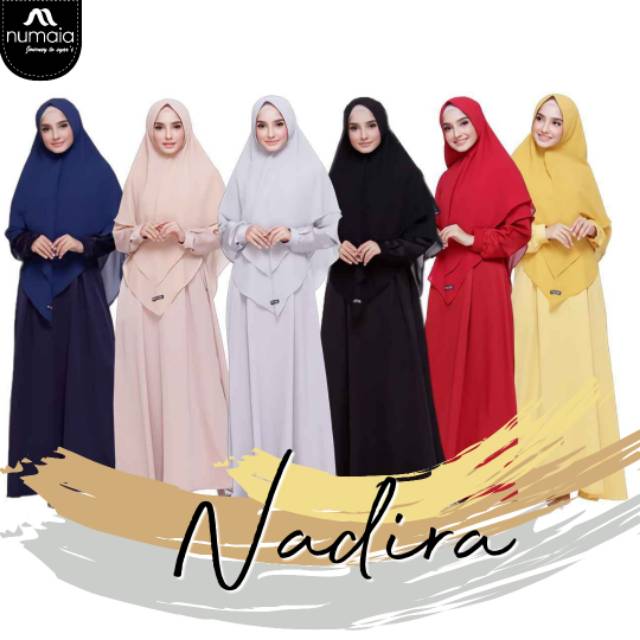NADIRA DRESS Gamis pesta Numaia Hijab