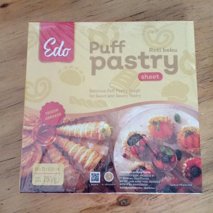 

edo puff pastry sheet 750gr TERPERCAYA Kode 1377