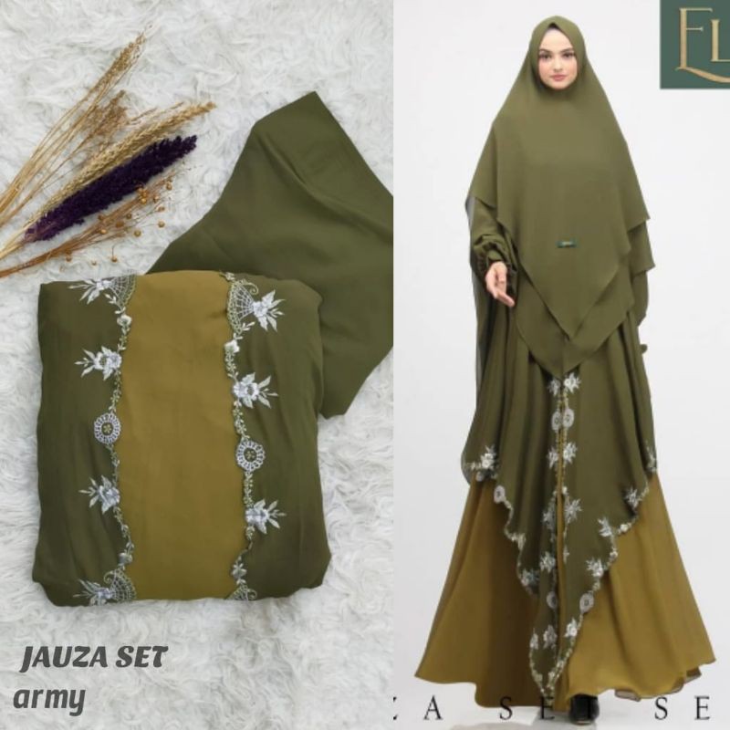 Jauza set By Eldiaaz~ gamis original branded murah