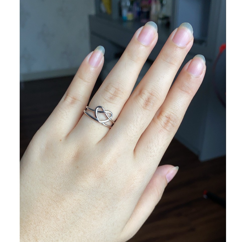 Cincin Perak Wanita Pria Couple Asli S 925 Lapis Rhodium Cocok Kawin Nikah tunangan hadiah RS038