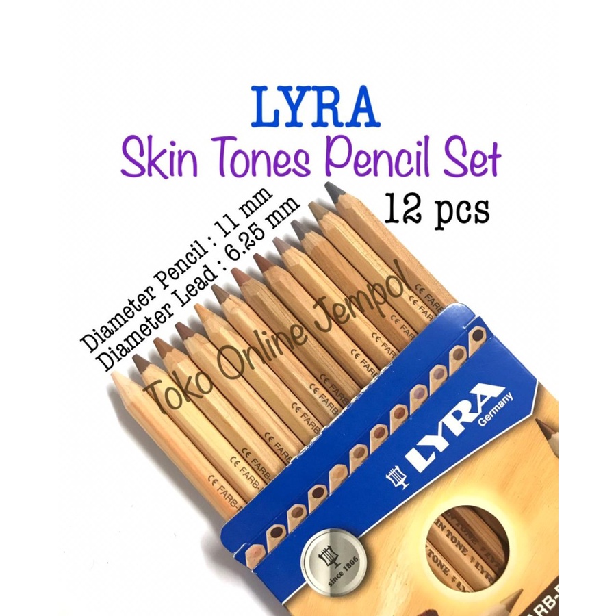 

12 pcs Pensil Warna Kulit Skin Tones Pencil Set 421994 LYRA ATK1107LY