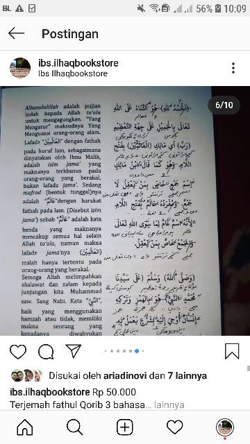 Fathul qorib 3 bahasa 2 jilid harga 50.000