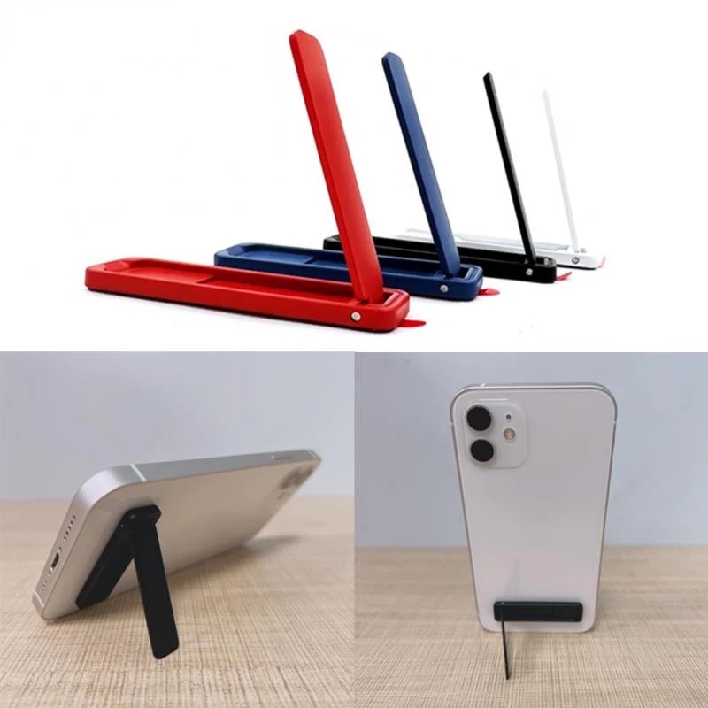 Stiker Belakang Hp Universal Model Lipat / Invisible Ukuran Mini / 90° Stand Holder Handphone Adjustable Dapat Berputar