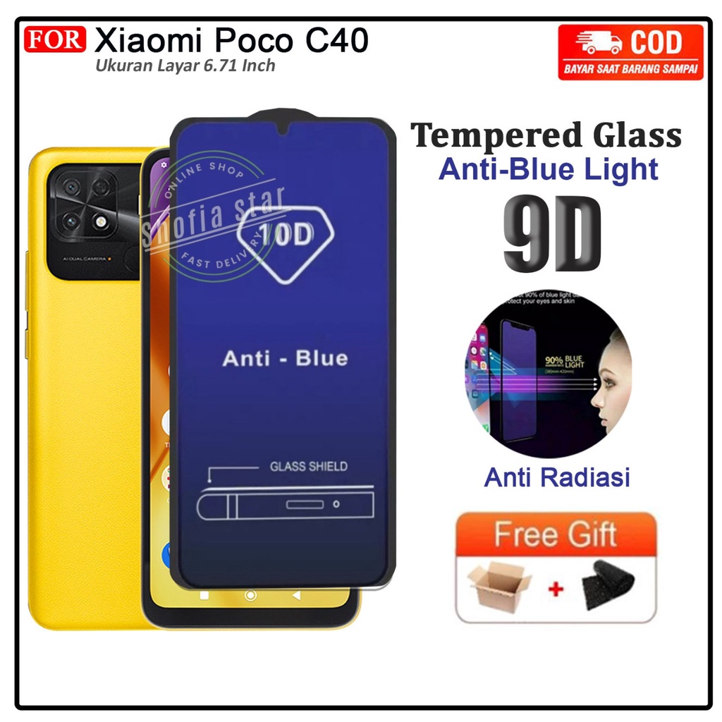 Anti Gores Ceramik Matte Xiaomi Poco C40 Anti Spy Full Cover