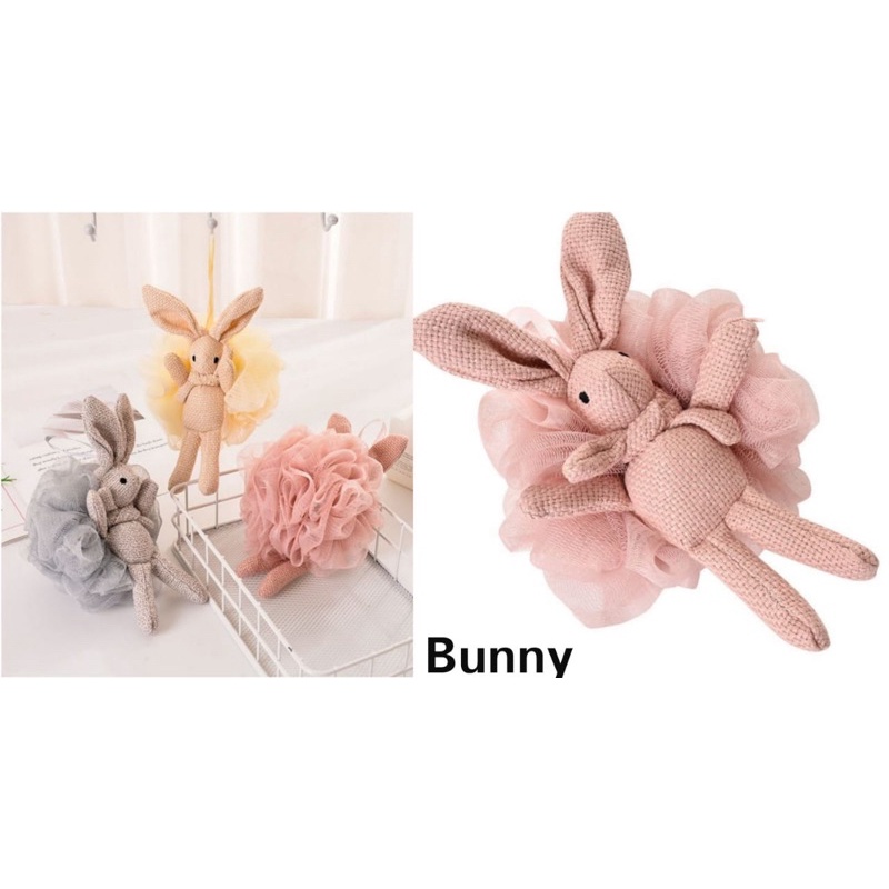 SHOWER PUFF SPONS MANDI BESAR BUNNY PREMIUM