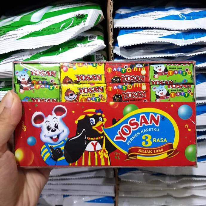

Yosan Permen Karet Jadul isi 60
