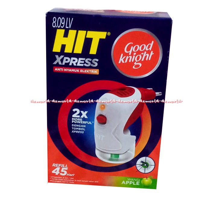 Hit Expert Xpress 45malam Obat Nyamuk Apel Hit Colok Listrik Wangi Apple Apel Model Colokan Insect Repellent