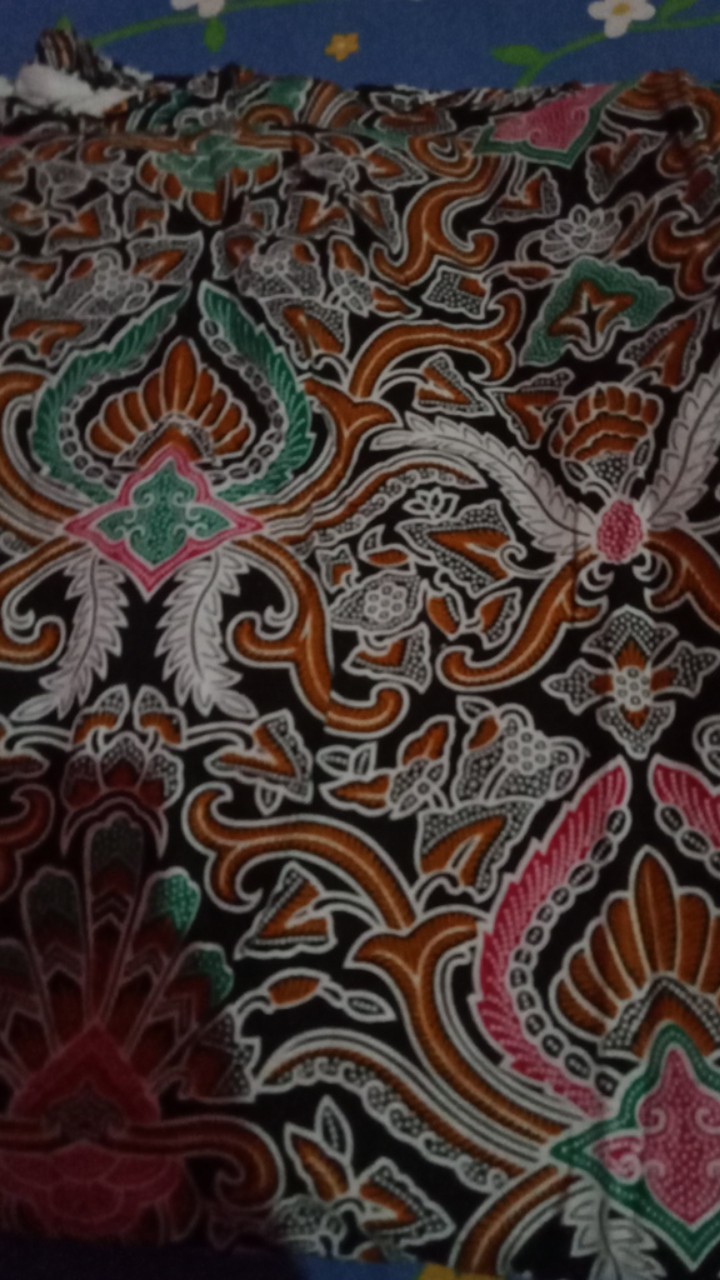 Batik Couple Keluarga - Sania Ruffle Batik Couple Ori Standar & Jumbo - Batik Pekalongan