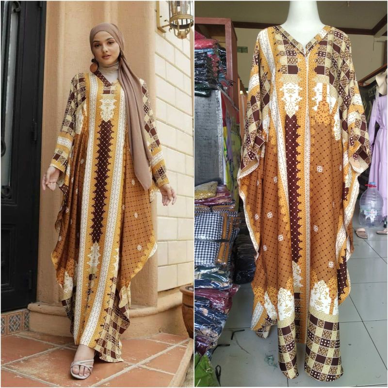TERMEWAH KAFTAN DIOR SILK MAXMARA LUX - GAMIS KAFTAN JUMBO BUSUI - GAMIS RAYA SERIES PESTA - GAMIS M