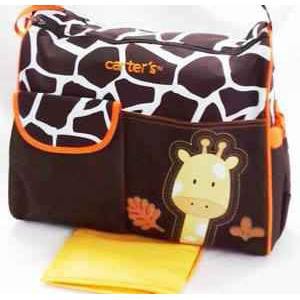 tas diaper bayi baby. tas susu. kado. BB6012 Carter Diaper Bag Giraffe Green - Orange