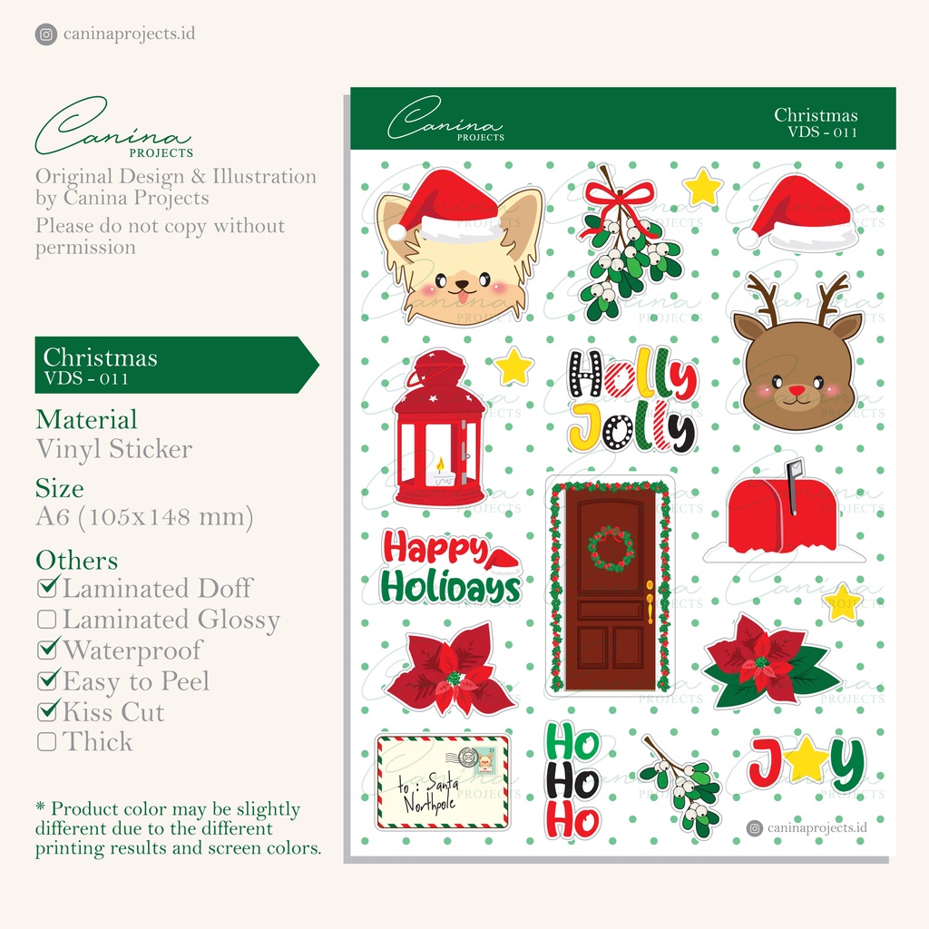 

Sticker Deco Journal Christmas VDS-011