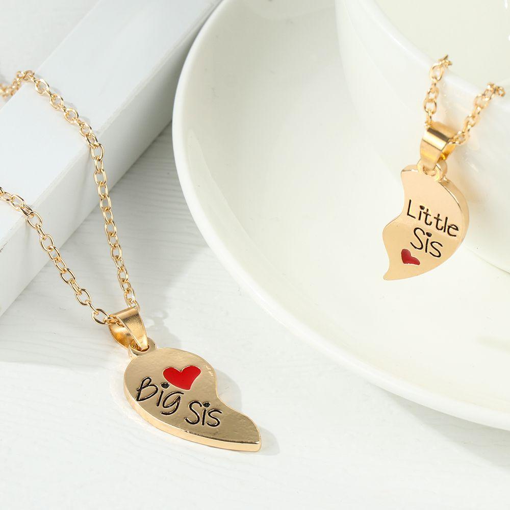 Lily 2pcs/set Liontin Berbentuk Hati Madu Fashion Liontin Memorial Perhiasan Jewelry Hadiah Hari Valentine