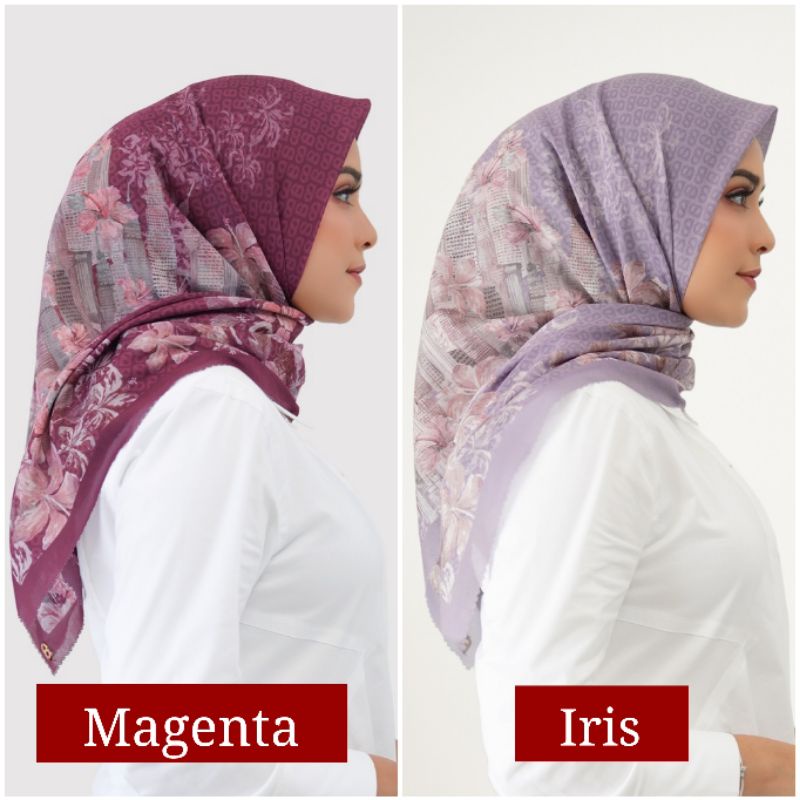 READY SOON❗Malaya Series Buttonscarves Magenta Iris