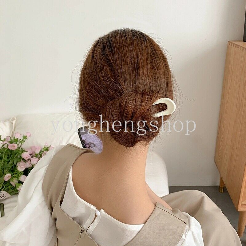 Jepit Rambut Bentuk U Warna Permen Matte Untuk Wanita