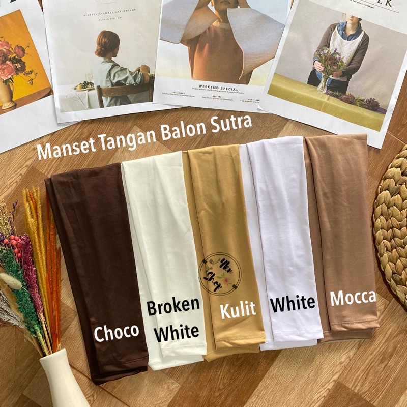 [Part 2] Manset Tangan bahan Balon Sutra/Jersey(Licin)-2