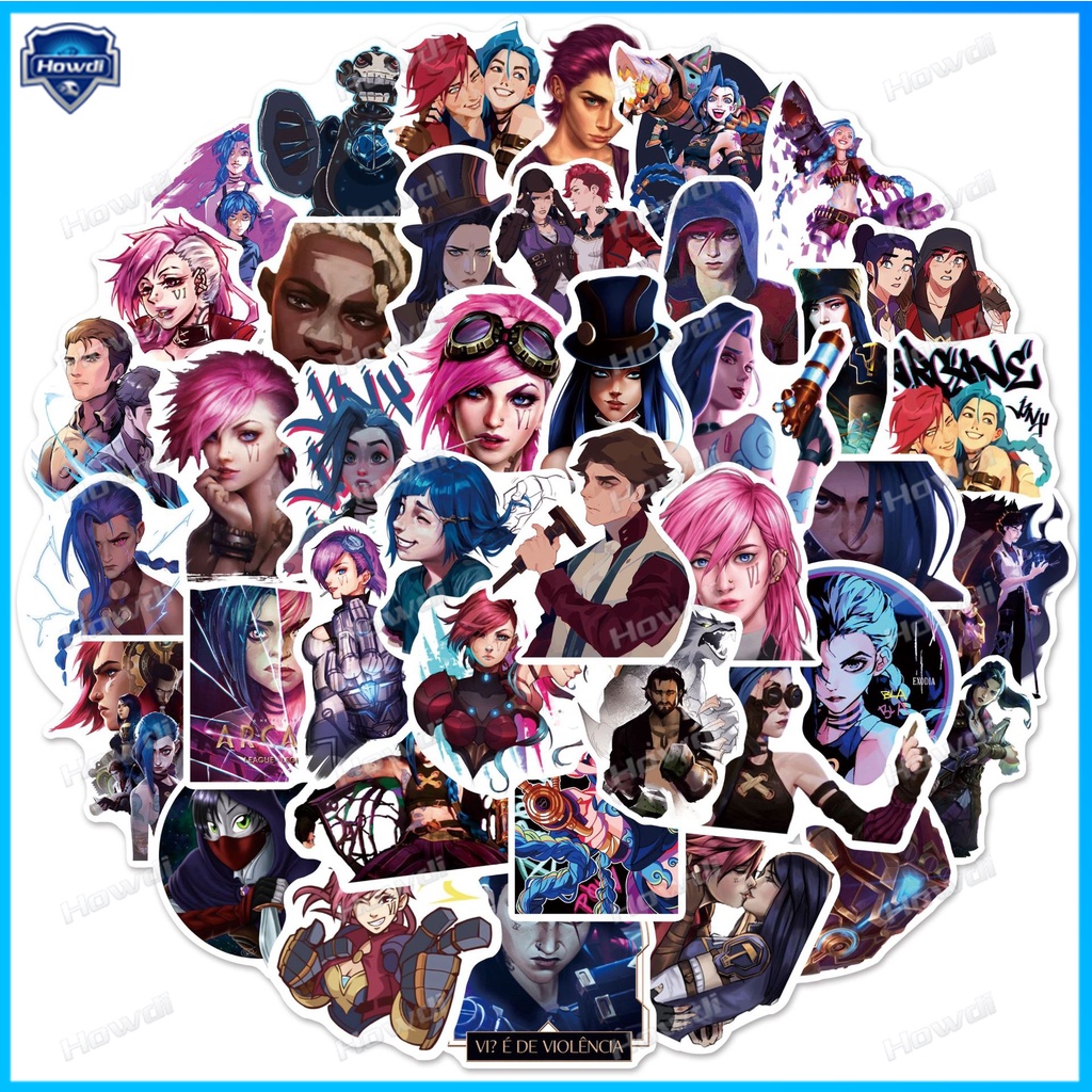 Stiker Motif Game League of Legends Tahan Air Untuk Helm Motormobil