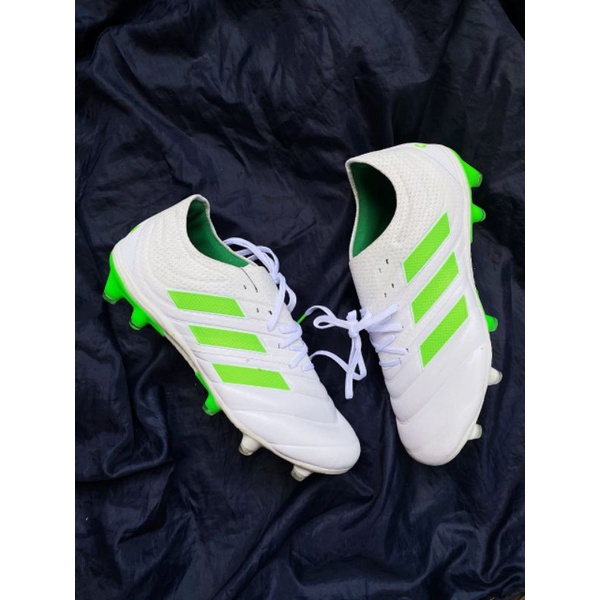 Sepatu Bola Adidas Copa 19.1 White Green FG