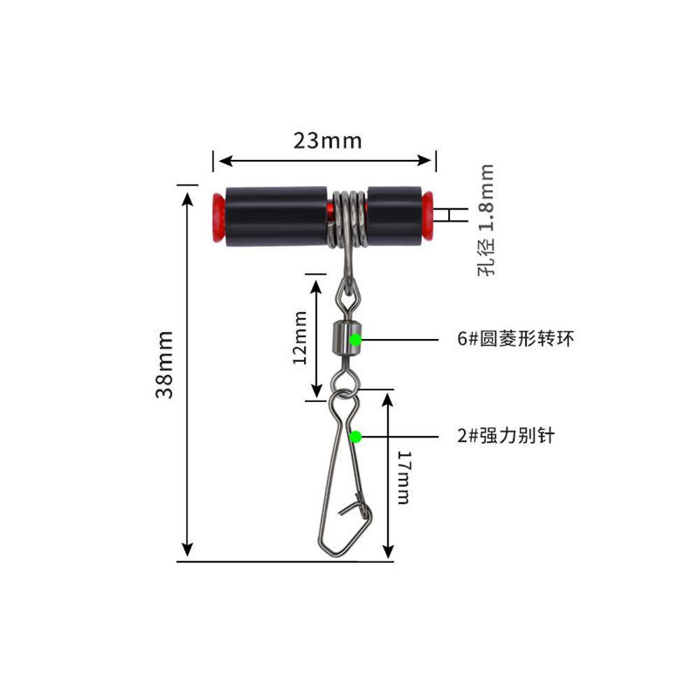 Lanfy Sea Fishing Balance Hooks Konektor Pancing 35/52mm Anti-Berliku Anti-Berliku Berliku-Liku Stabil Kepala Plastik Aksesoris Memancing String Hooks Bracket