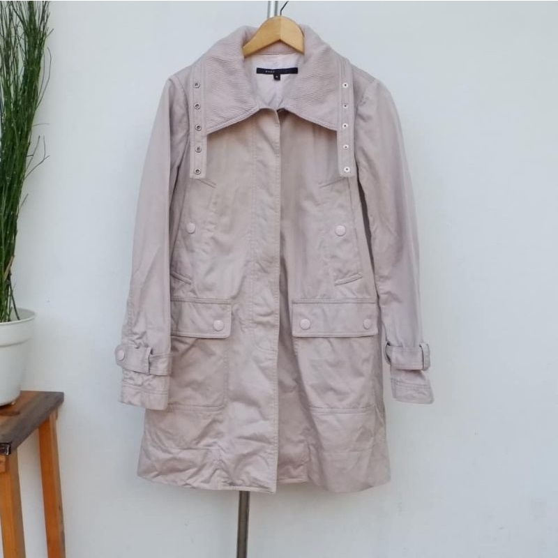 Marc Jacobs long coat/ long coat / jaket korea / coat korea / jaket baby pink / jaket jepang / jaket