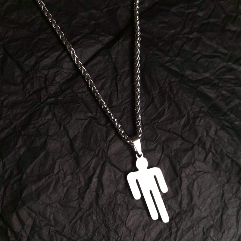 Billie Eilish Necklace Trendy Street Long Chain Pendant Simple