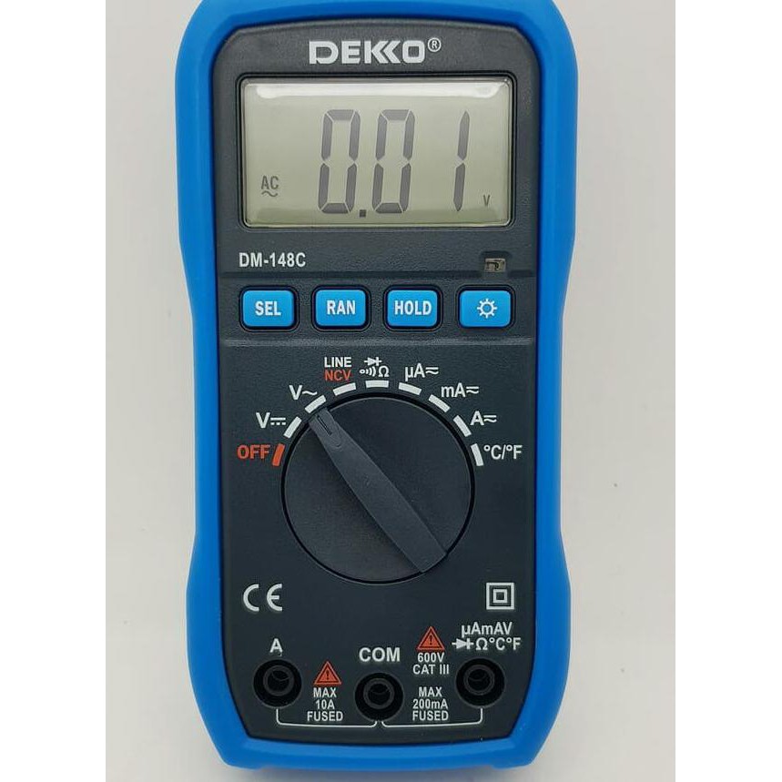 DEKKO DM-148C / DEKKO DM148C DIGITAL MULTIMETER + THERMOMETER