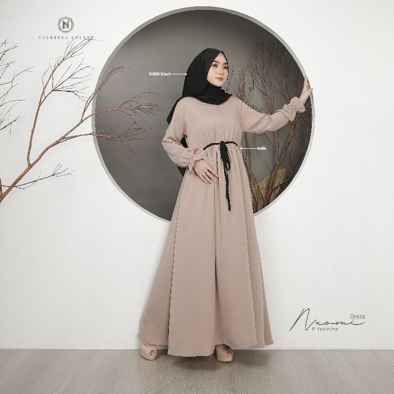 NAOMI DRESS BY NADHEERA LUXURY BAHAN JASMIN PREMIUM ADEM NYAMAN