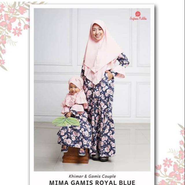 Mima Gamis Royal Blue kids by Safeea Kiddo