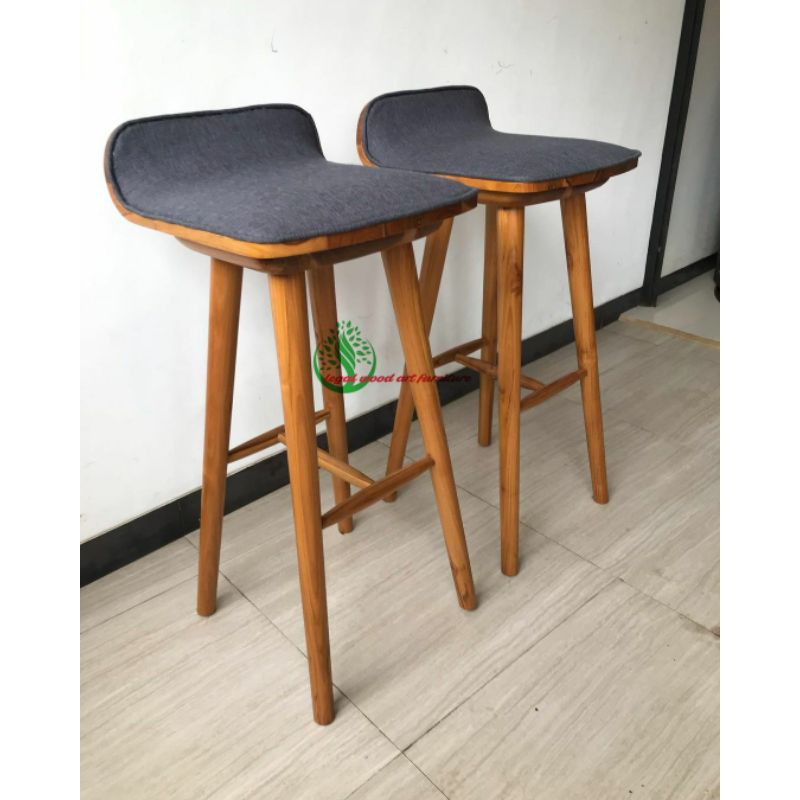 kursi bar cafe kayu jati industrial furniture jepara