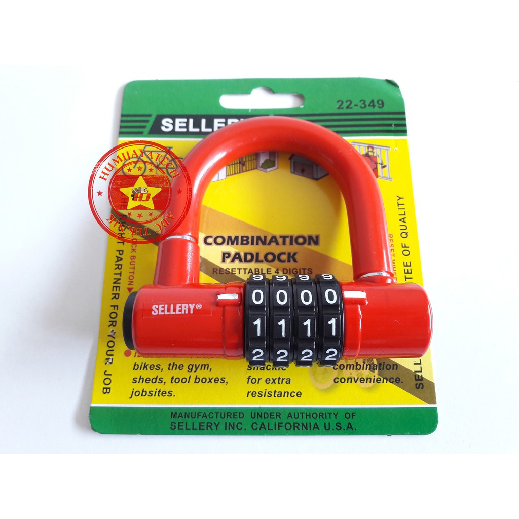 Gembok Kombinasi Tipe A Sellery / Gembok Nomer Sellery