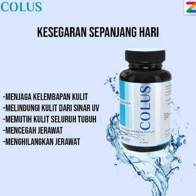 Perawatan Kulit/ Suplemen Pemutih Kulit Pria-Colus Collagen For Men-Wish Colis