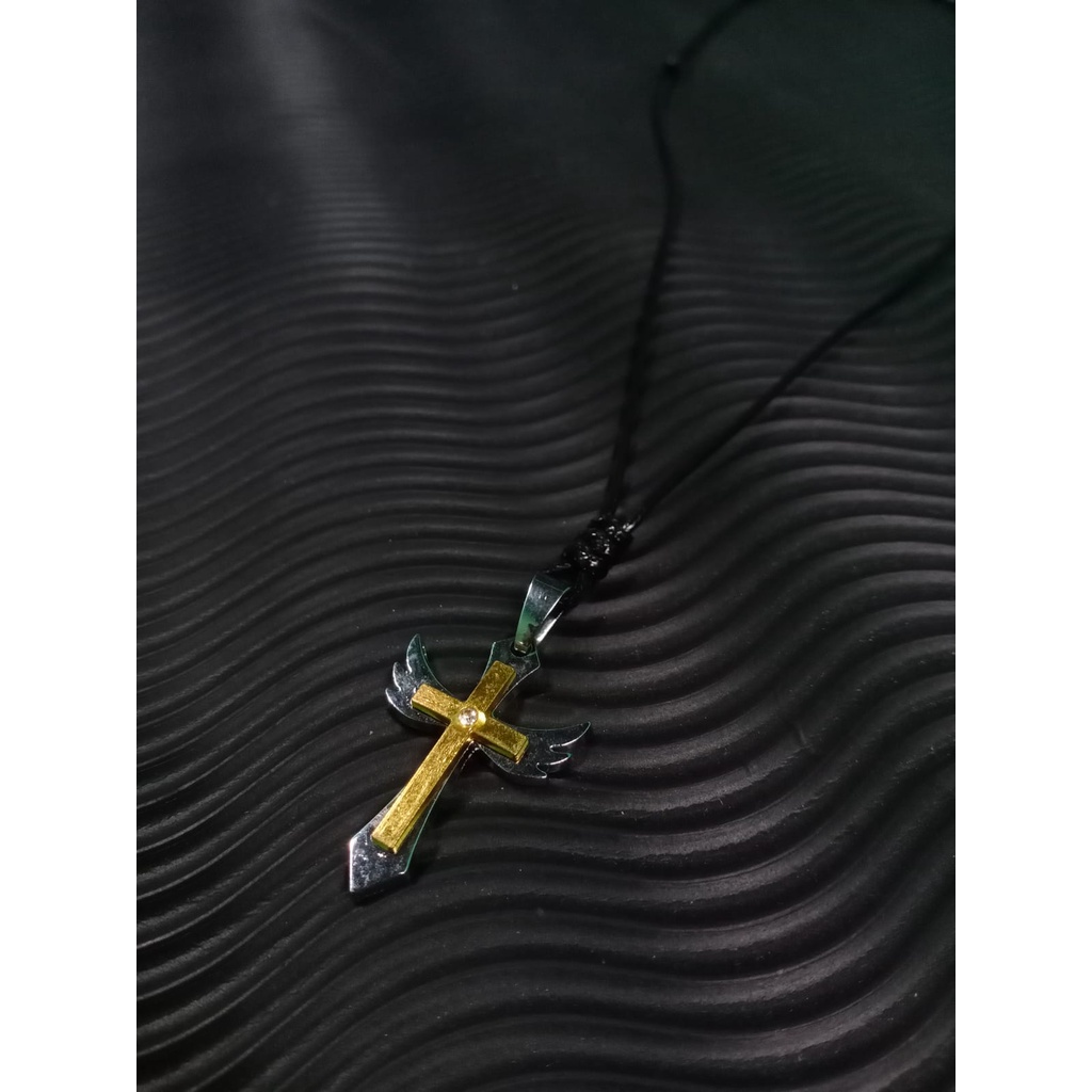 Kalung salib -  kalung liontin salib kalung tali pria termurah