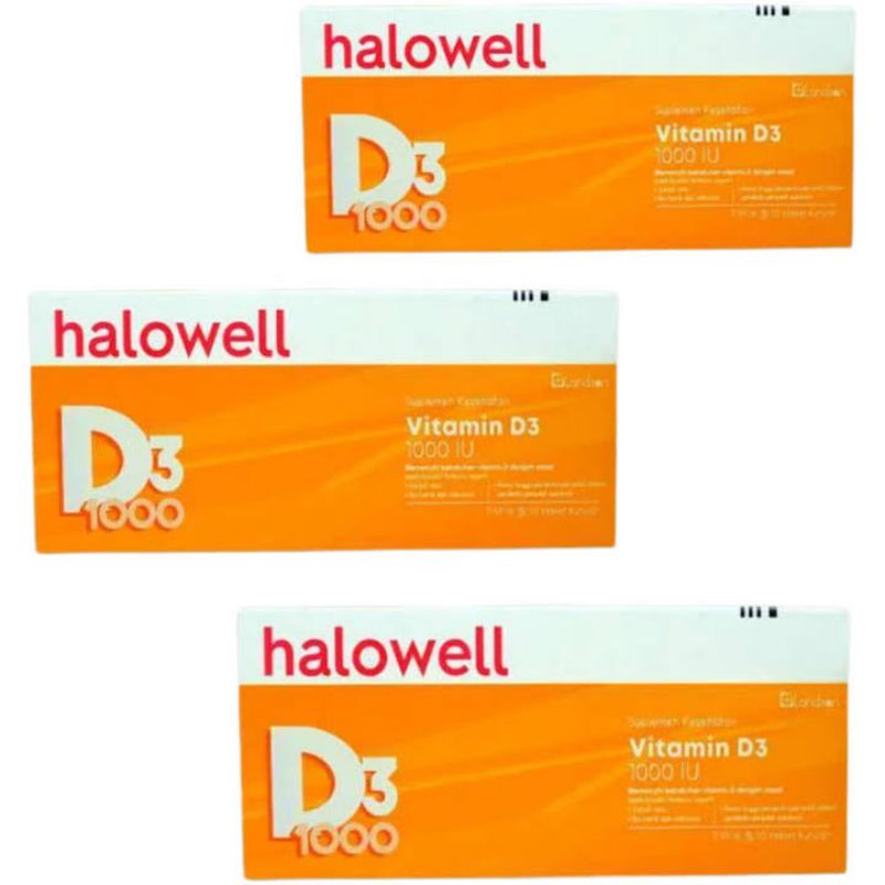 HALOWELL D3 ISI 20 TABLET KUNYAH || VITAMIN D3 || MULTIVITAMIN